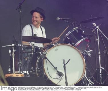 May 29, 2016 - Napa, California, U.S - Drummer JEREMIAH CALEB FRAITES of The Lumineers performs live during BottleRock Napa Valley music festival at Napa Valley Expo in Napa, California Napa U.S. - ZUMAs135