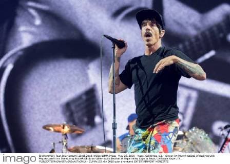 May 29, 2016 - Napa, California, U.S - Singer ANTHONY KIEDIS of Red Hot Chili Peppers performs live during BottleRock Napa Valley music festival at Napa Valley Expo in Napa, California Napa U.S. - ZUMAs135