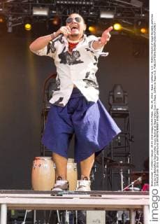 May 29, 2016 - Napa, California, U.S - PEDRO ERAZO of Gogol Bordello performs live during BottleRock Napa Valley music festival at Napa Valley Expo in Napa, California Napa U.S. - ZUMAs135