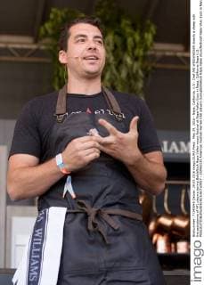 May 29, 2016 - Napa, California, U.S - Chef ARI WEISWASSER disects a sheep with the assisstance of NFL players during BottleRock Napa Valley music festival at Napa Valley Expo in Napa, California Napa U.S. - ZUMAs135