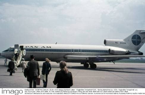 Flughafen Tempelhof GER, Berlin,Aufnahme ca. 1970, Flughafen Tempelhof