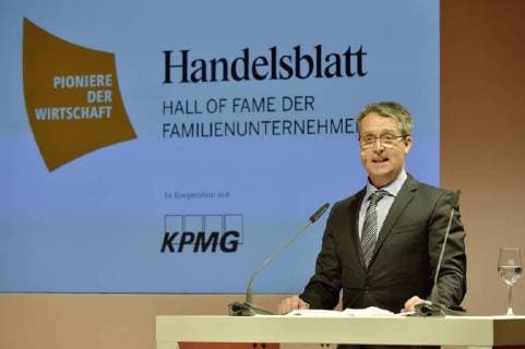 Handelsblatt - Hall of Fame der Familienunternehmen Handelsblatt - Hall of Fame der Familienunternehmen im The Charles Hotel in München am 14.1.2015 Gabor Steingart. Muenchen Bayern Germany Copyright: argumx xFalkxHeller