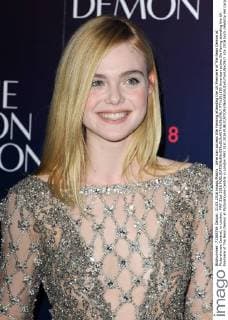 American actress Elle Fanning attending the UK Premiere of The Neon Demon at Picturehouse Central, in London. MAY 31st 2016  PTYx161590