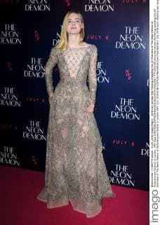 American actress Elle Fanning attending the UK Premiere of The Neon Demon at Picturehouse Central, in London. MAY 31st 2016  PTYx161590