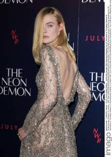 American actress Elle Fanning attending the UK Premiere of The Neon Demon at Picturehouse Central, in London. MAY 31st 2016  PTYx161590