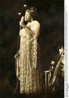 IMAGO ICONS: Ella Fitzgerald The African-American singer Ella Fitzgerald at a concert x04101x 
