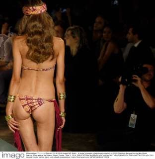 A model presents a beachwear creation by FISICO fashion designer during the Miami Fashion Week at the Ice Palace, Miami, Florida, June 2, 2016.  MIA20160602124 GARYxIxROTHSTEIN