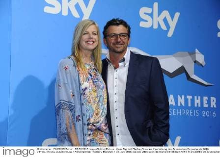 Hans Sigl mit Ehefrau Susanne Verleihung des Bayerischen Fernsehpreis 2016 Preis, Ehrung, Auszeichnung Prinzregenten Theater München 03. Juni 2016