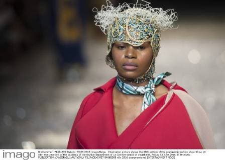 Illustration picture shows the 28th edition of the graduation fashion show Show 16 with the creations of the students of the fashion department of La Cambre school of visual arts, Friday 03 June 2016, in Brussels.  FILIPxDExSMET 04865008