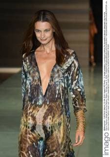 A model presents a swimsuit creation by Aguaclara fashion designers during the Miami Fashion Week at the Ice Palace, Miami, Florida, June 3, 2016.  MIA20160603102 GARYxIxROTHSTEIN