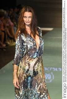 A model presents a swimsuit creation by Aguaclara fashion designers during the Miami Fashion Week at the Ice Palace, Miami, Florida, June 3, 2016.  MIA20160603103 GARYxIxROTHSTEIN
