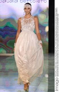 A model presents a beachwear creation by Claudia Bertolero fashion designers during the Miami Fashion Week at the Ice Palace, Miami, Florida, June 3, 2016.  MIA20160603215 GARYxIxROTHSTEIN