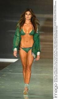 A model presents a beachwear creation by Custo Barcelona fashion designers during the Miami Fashion Week at the Ice Palace, Miami, Florida, June 3, 2016.  MIA20160603313 GARYxIxROTHSTEIN