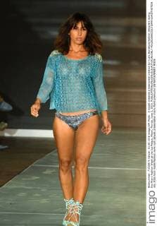 A model presents a beachwear creation by Custo Barcelona fashion designers during the Miami Fashion Week at the Ice Palace, Miami, Florida, June 3, 2016.  MIA20160603315 GARYxIxROTHSTEIN