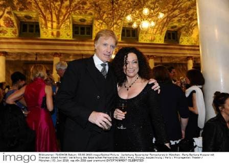 Verleihung Bayerischer Fernsehpreis in München - Party Barbara Wussow mit Ehemann Albert Fortell Verleihung des Bayerischen Fernsehpreis 2016 Preis, Ehrung, Auszeichnung Party Prinzregenten Theater München 03. Juni 2016
