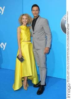Aline von Drateln mit Begleitung, Bayerischer Fernsehpreis 2016 im Prinzregententheater in Muenchen am 03.06.2016