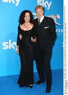 Barbara Wussow mit Ehemann Albert Fortell, Bayerischer Fernsehpreis 2016 im Prinzregententheater in Muenchen am 03.06.2016