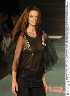 A model presents a beachwear creation by Custo Barcelona fashion designers during the Miami Fashion Week at the Ice Palace, Miami, Florida, June 3, 2016.  MIA20160603323 GARYxIxROTHSTEIN