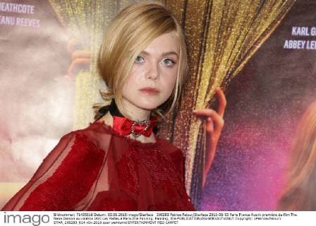 208283 Patrice Falour Starface 2016-06-03 Paris France Avant-première du film The Neon Demon au cinéma UGC Les Halles à Paris.Elle Fanning. Fanning, Elle  Copyright: xPatricexFalourx STAR_208283_014