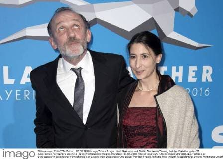 Karl Markovics mit Gattin Stephanie Taussig bei der Verleihung des 28. Bayerischen Fernsehpreises 2016 im im Prinzregententheater. München, 03.06.2016 Foto:xFredericx xFuturexImage