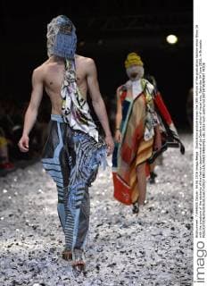 Illustration picture shows the 28th edition of the graduation fashion show Show 16 with the creations of the students of the fashion department of La Cambre school of visual arts, Saturday 04 June 2016, in Brussels.  ERICxLALMAND 04865411