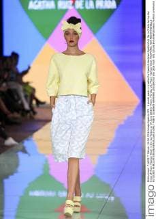 A model wears a creation by Spanish designer Agatha Ruiz De La Prada during day three of Miami Fashion Week in the Ice Palace on 04 June 2016 in Miami, Florida, US. Miami Fashion Week !ACHTUNG: NUR REDAKTIONELLE NUTZUNG!  MIA01 20160605-636006911951056782
