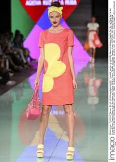 A model wears a creation by Spanish designer Agatha Ruiz De La Prada during day three of Miami Fashion Week in the Ice Palace on 04 June 2016 in Miami, Florida, US. Miami Fashion Week !ACHTUNG: NUR REDAKTIONELLE NUTZUNG!  MIA01 20160605-636006912641980782