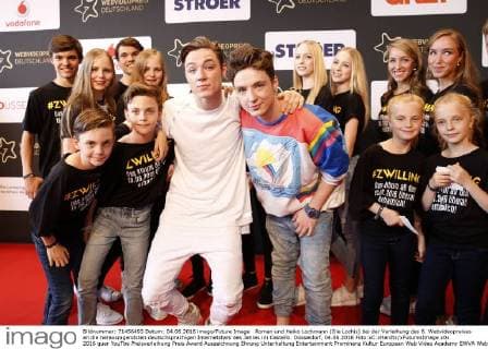 Roman und Heiko Lochmann (Die Lochis) bei der Verleihung des 6. Webvideopreises an die herausragendsten deutschsprachigen Internetstars des Jahres im Castello. Düsseldorf, 04.06.2016 Foto:xC.xHardtx xFuturexImage