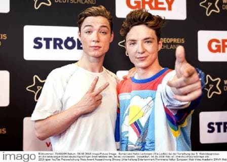Roman und Heiko Lochmann (Die Lochis) bei der Verleihung des 6. Webvideopreises an die herausragendsten deutschsprachigen Internetstars des Jahres im Castello. Düsseldorf, 04.06.2016 Foto:xC.xHardtx xFuturexImage