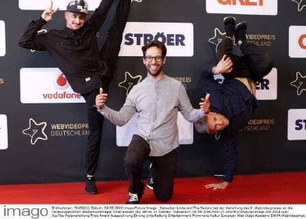 Sebastian Linda und The Saxonz bei der Verleihung des 6. Webvideopreises an die herausragendsten deutschsprachigen Internetstars des Jahres im Castello. Düsseldorf, 04.06.2016 Foto:xC.xHardtx xFuturexImage