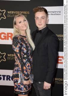 Dagi Bee mit Freund Eugen Kazakov bei der Verleihung des 6. Webvideopreises an die herausragendsten deutschsprachigen Internetstars des Jahres im Castello. Düsseldorf, 04.06.2016 Foto:xO.xHausenx xFuturexImage