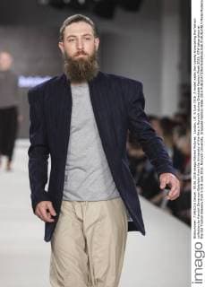 London, UK. 5 June 2016. A model walks the runway showcasing the fashion collection by Hamish Devereux-Batchelor from the University of the Arts in Norwich during Graduate Fashion Week 2016. GFW takes place at the Old Truman Brewery from 5 to 8 June 2016. Norwich University, Graduate Fashion Week 2016 