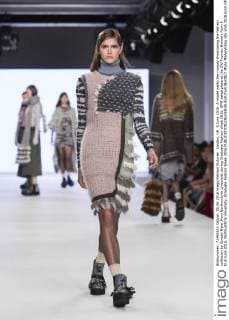 London, UK. 5 June 2016. A model walks the runway showcasing the fashion collection by Sinead Meier from Northumbria University during Graduate Fashion Week 2016. GFW takes place at the Old Truman Brewery from 5 to 8 June 2016. Northumbria University, Graduate Fashion Week 2016 