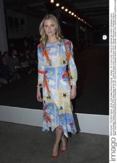 London, UK. 5 June 2016. Donna Air attends the Istituto Marangoni show during Graduate Fashion Week 2016. GFW takes place at the Old Truman Brewery from 5 to 8 June 2016. Istituto Marangoni, Graduate Fashion Week 2016 