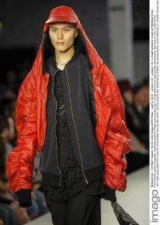 June 5, 2016 - London, UK - London, UK. A model presents a look by Menekse Ercan, from Northumbria University. Graduate Fashion Week opens at the Old Truman Brewery in East London showcasing the work of over 1,000 of the very best graduates from over 40 universities around the world. 30,000 guests are expected to attend the annual event which features 22 catwalk shows and more. London UK  - ZUMAl94_