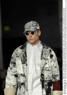 June 5, 2016 - London, UK - London, UK. A model presents a look by Samuel Perkins, from Northumbria University. Graduate Fashion Week opens at the Old Truman Brewery in East London showcasing the work of over 1,000 of the very best graduates from over 40 universities around the world. 30,000 guests are expected to attend the annual event which features 22 catwalk shows and more. London UK  - ZUMAl94_