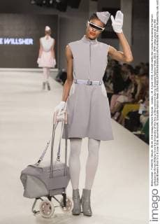 London, UK. 6 June 2016. A model walks the runway showcasing the fashion collection by Aimee Willsher from the University of the Arts at Bournemouth during Graduate Fashion Week 2016. GFW takes place at the Old Truman Brewery from 5 to 8 June 2016. Bournemouth, Graduate Fashion Week 2016 