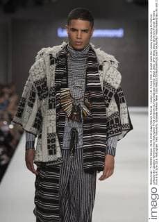London, UK. 6 June 2016. A model walks the runway showcasing the fashion collection by Latasha Hammond from Nottingham Trent University during Graduate Fashion Week 2016. GFW takes place at the Old Truman Brewery from 5 to 8 June 2016. Nottingham Trent University, Graduate Fashion Week 2016 