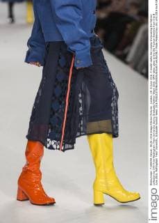 London, UK. 6 June 2016. A model walks the runway showcasing the fashion collection by XXX from Nottingham Trent University during Graduate Fashion Week 2016. GFW takes place at the Old Truman Brewery from 5 to 8 June 2016. Nottingham Trent University, Graduate Fashion Week 2016 