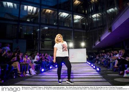 Eva Maria Perez during the fashion show By Nerea Garmendia of his 2nd Anniversay at COAM in Madrid. June 06. 2016.  (201606006069)