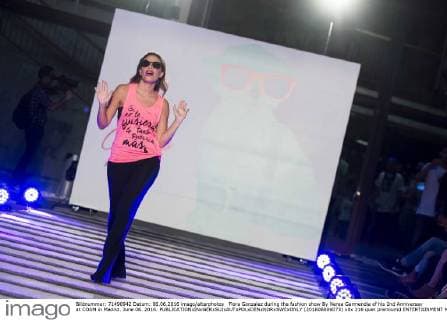 Flora Gonzalez during the fashion show By Nerea Garmendia of his 2nd Anniversay at COAM in Madrid. June 06. 2016.  (201606006073)