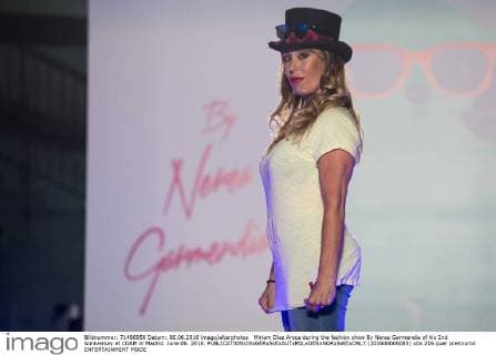 Miriam Diaz Aroca during the fashion show By Nerea Garmendia of his 2nd Anniversay at COAM in Madrid. June 06. 2016.  (201606006085)