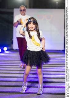 Jordi Rebellon and his daughter during the fashion show By Nerea Garmendia of his 2nd Anniversay at COAM in Madrid. June 06. 2016.  (201606006133)