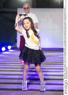 Jordi Rebellon and his daughter during the fashion show By Nerea Garmendia of his 2nd Anniversay at COAM in Madrid. June 06. 2016.  (201606006134)
