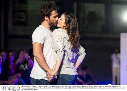 Alejandro Tous and Ruth Nuñez during the fashion show By Nerea Garmendia of his 2nd Anniversay at COAM in Madrid. June 06. 2016.  (201606006142)