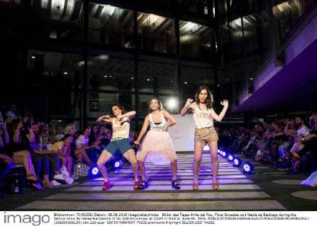 Bilder des Tages Anita del Rey, Flora Gonzalez and Nadia de Santiago during the fashion show By Nerea Garmendia of his 2nd Anniversay at COAM in Madrid. June 06. 2016.  (201606006155)