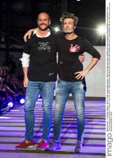 Nacho Montes and Jesus Olmedo during the fashion show By Nerea Garmendia of his 2nd Anniversay at COAM in Madrid. June 06. 2016.  (201606006158)