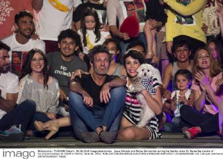 Jesus Olmedo and Nerea Garmendia during the fashion show By Nerea Garmendia of his 2nd Anniversay at COAM in Madrid. June 06. 2016.  (201606006169)