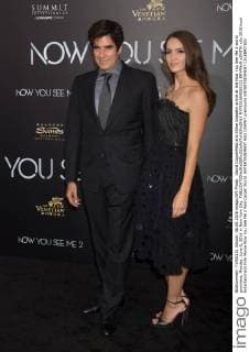 David Copperfield and Chloe Gosselin arrive at the Now You See Me 2 world premiere, Monday, June 6, 2016 in New York City.  NYP201604269111 BRYANxR.xSMITH