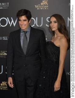 David Copperfield and Chloe Gosselin arrive at the Now You See Me 2 world premiere, Monday, June 6, 2016 in New York City.  NYP201604269113 BRYANxR.xSMITH
